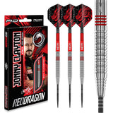Red Dragon Jonny Clayton Darts - Steel Tip - 90% Tungsten - Original
