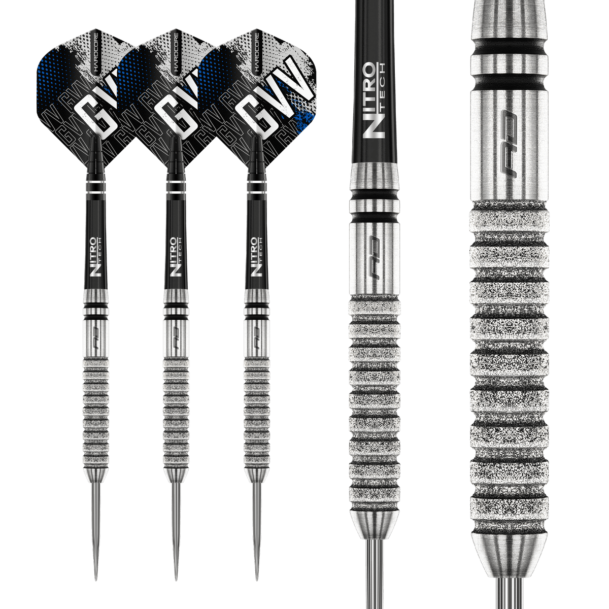 Red Dragon Gian van Veen Darts - Steel Tip - 90% Tungsten - Diamond
