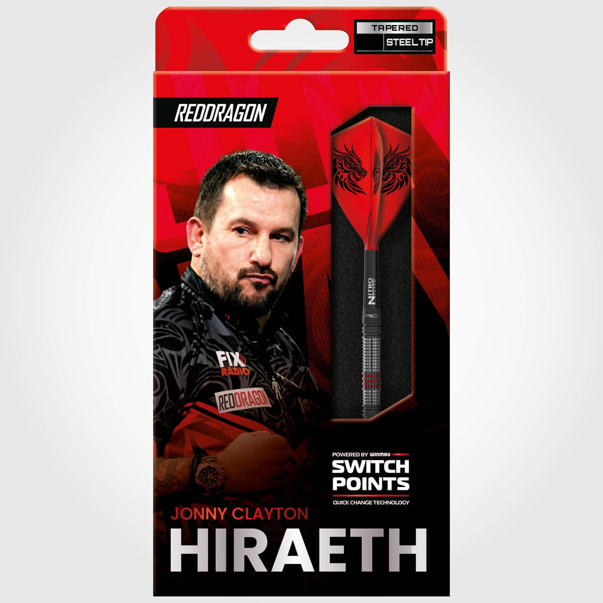 Red Dragon Jonny Clayton Switch Darts - Steel Tip - 90% Tungsten - Hiraeth