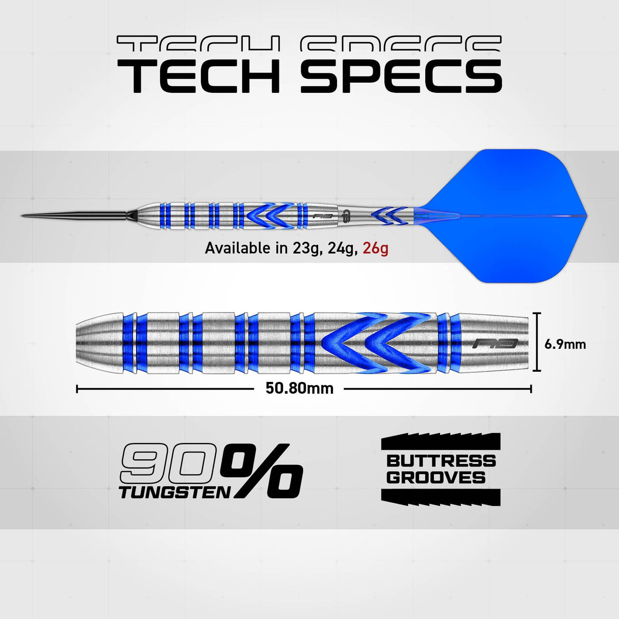 Red Dragon Gerwyn Price Switch Darts - Steel Tip - 90% Tungsten - Original