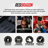 Red Dragon Sable Darts - Steel Tip - 90% Tungsten - Torpedo