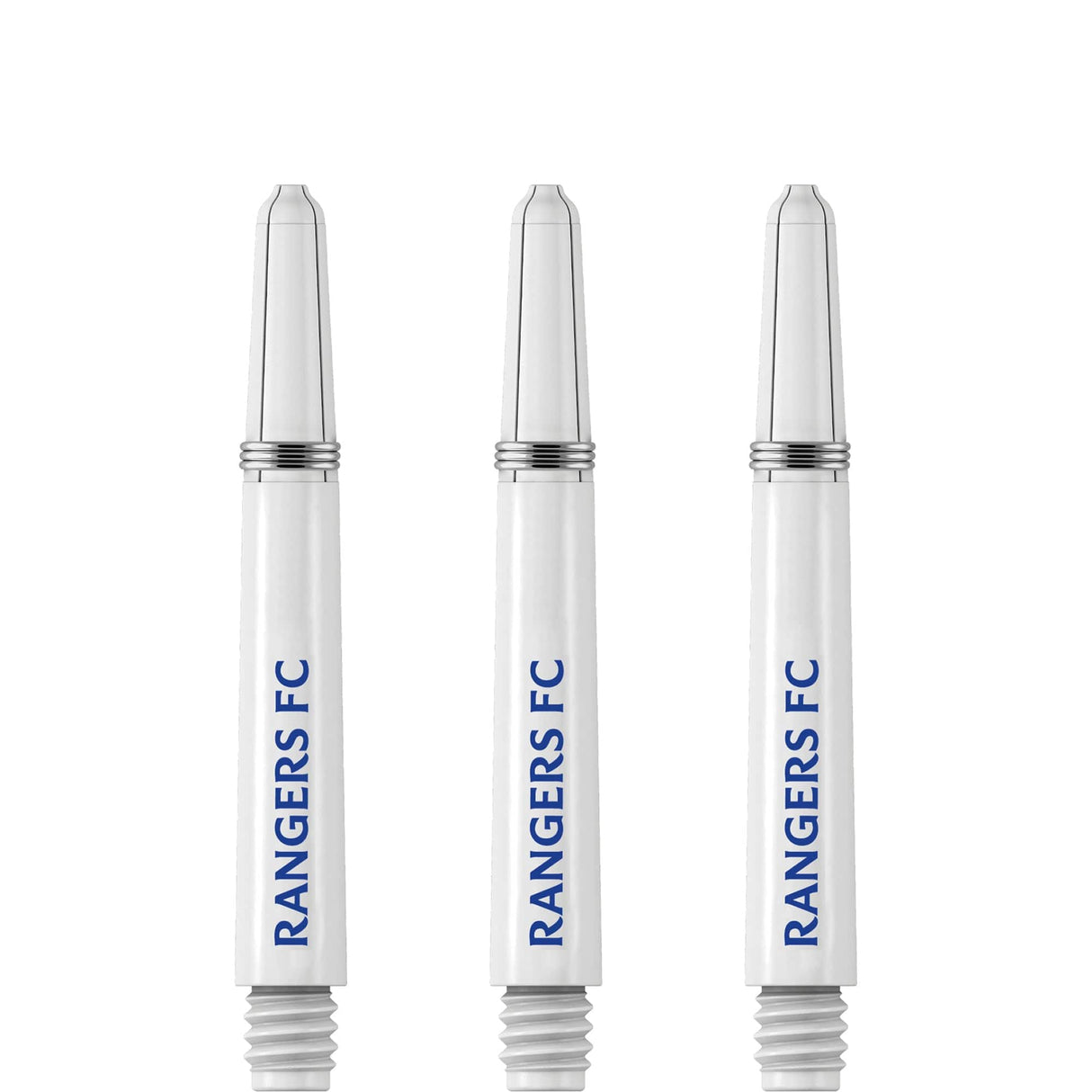 Rangers FC Nylon Shafts - Dart Stems with Springs - RFC Football - White