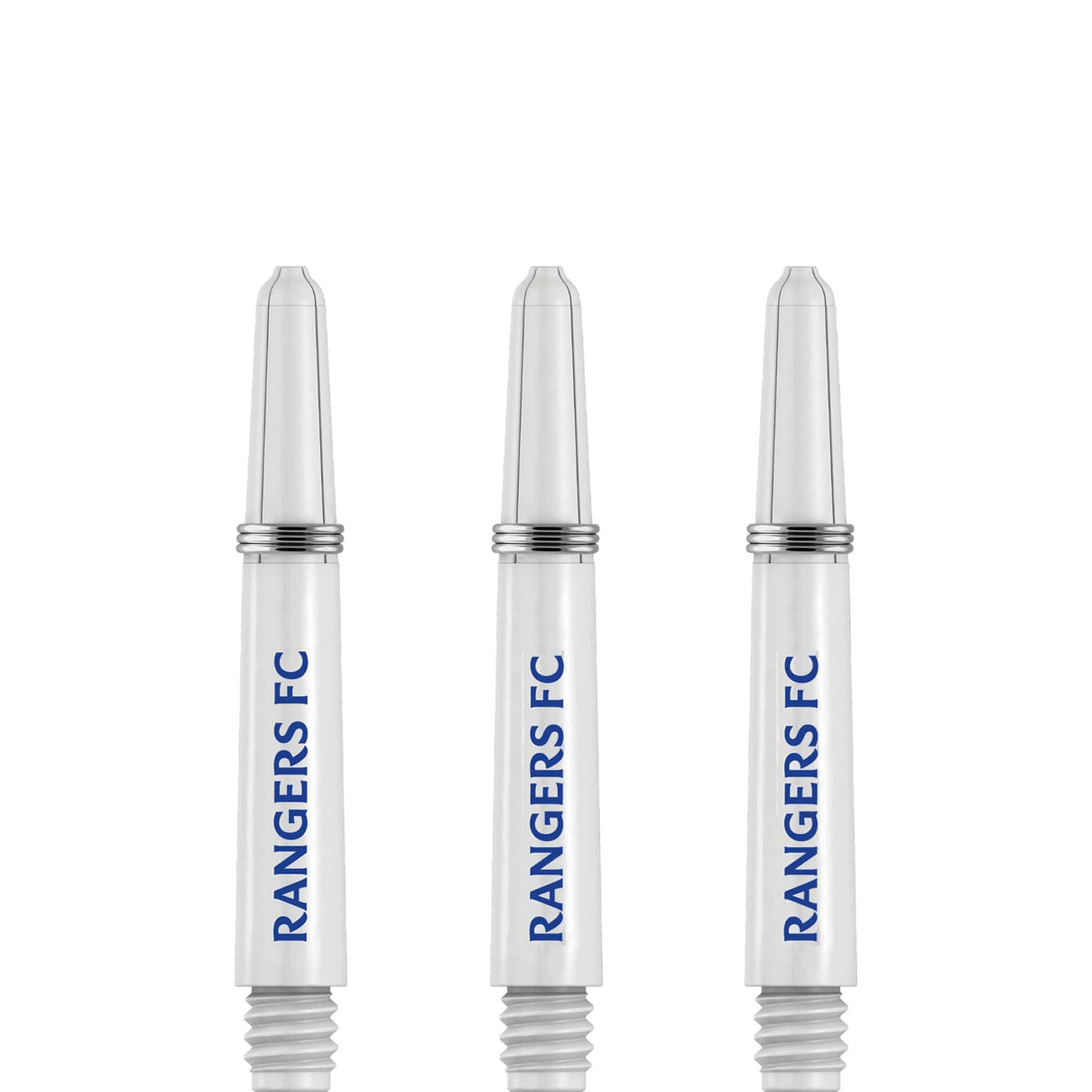 Rangers FC Nylon Shafts - Dart Stems with Springs - RFC Football - White