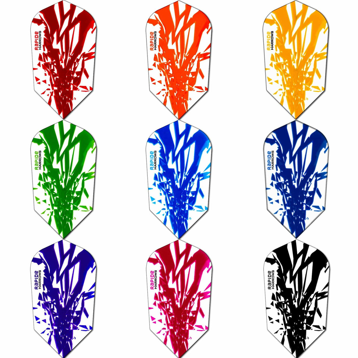 *Harrows Rapide Dart Flights - Slim Shape - 100 Micron