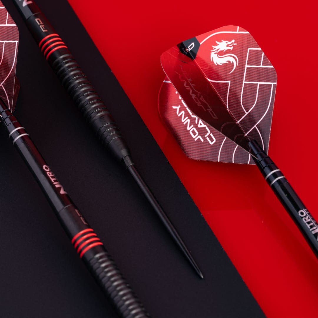 Red Dragon Jonny Clayton Darts - Steel Tip - 90% Tungsten - ADV