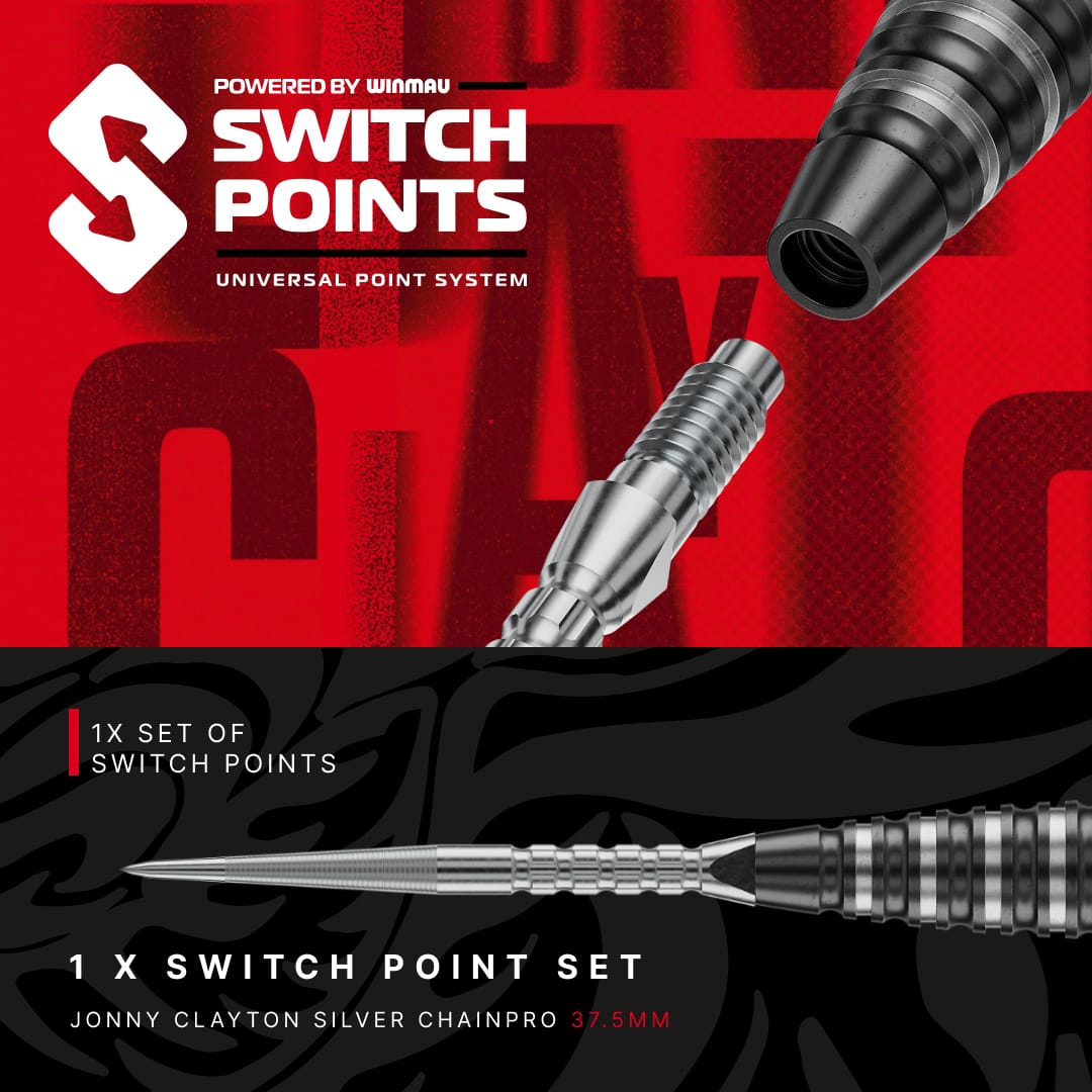 Red Dragon Jonny Clayton Darts - Steel Tip - 90% Tungsten - Pro