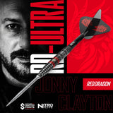 Red Dragon Jonny Clayton Darts - Steel Tip - 90% Tungsten - Ultra 22g