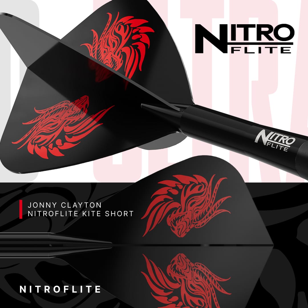 Red Dragon Jonny Clayton Darts - Steel Tip - 90% Tungsten - Ultra 22g