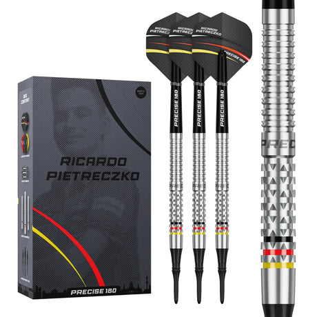 Precise 180 Ricardo Pietreczko Darts -Soft Tip - 90% Tungsten
