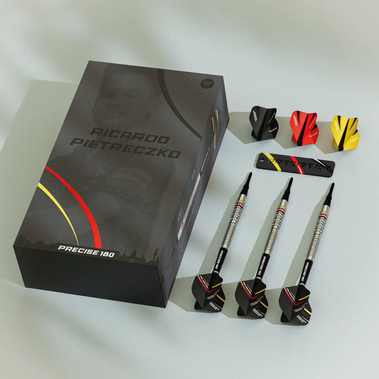 Precise 180 Ricardo Pietreczko Darts -Soft Tip - 90% Tungsten