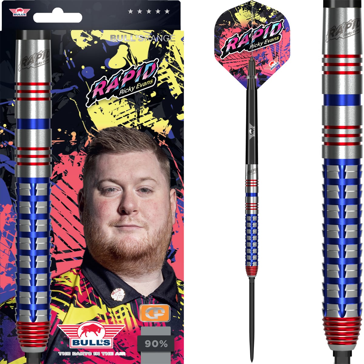 Bulls Ricky Evans CP Darts - Steel Tip - 90% Tungsten