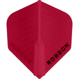Robson Plus Dart Flights - for all shafts - Std No2 - Dimpled Red