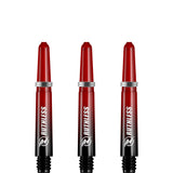 Ruthless Deflectagrip Plus Dart Shafts - Polycarbonate Stems with Springs - Red Short
