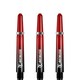Ruthless Deflectagrip Plus Dart Shafts - Polycarbonate Stems with Springs - Red Tweenie