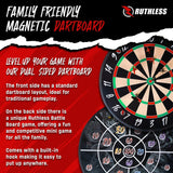 Ruthless Battle Board - Family Dartboard Game inc. 2 sets of darts - Two Sided - Magnetic & Paper