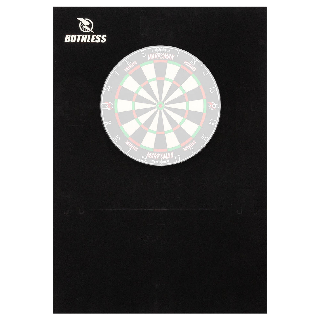 Ruthless XL Jigsaw Surround - EVA Dartboard Surround - Black
