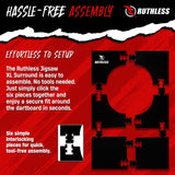 Ruthless XL Jigsaw Surround - EVA Dartboard Surround - Black