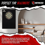 Ruthless XL Jigsaw Surround - EVA Dartboard Surround - Black