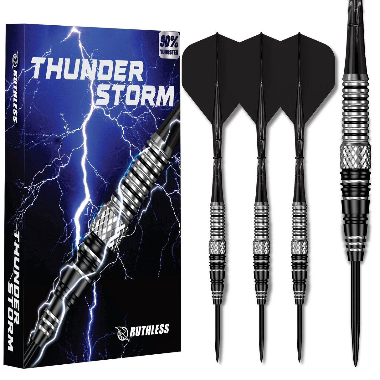 Ruthless Thunderstorm Darts - Steel Tip - 90% Tungsten 23g