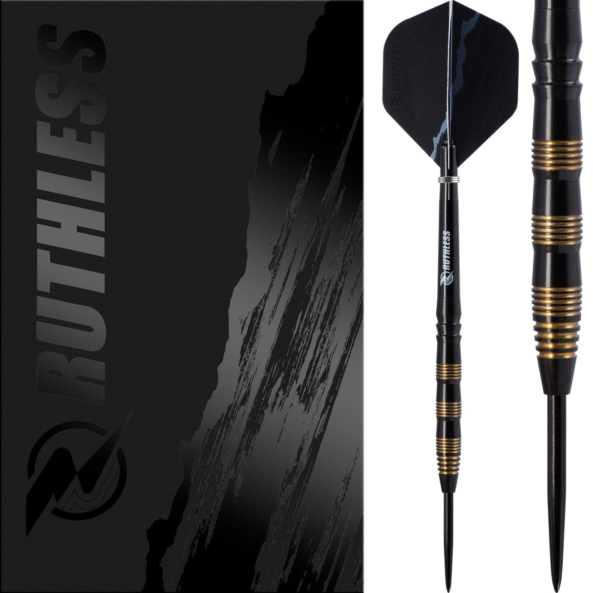 *Ruthless Black Eagle Darts - Steel Tip Tungsten - Gold Ring 22g
