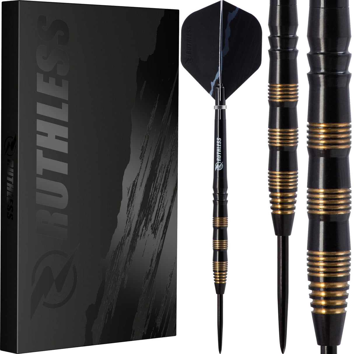 *Ruthless Black Eagle Darts - Steel Tip Tungsten - Gold Ring