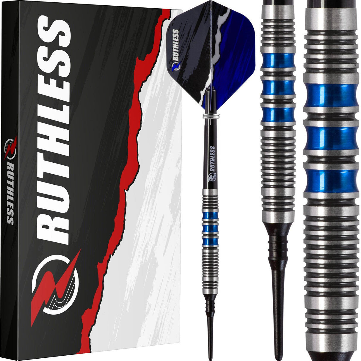 Ruthless Blue Falcon Darts - Soft Tip Tungsten - BW 16.0g - Blue - 18g 18g