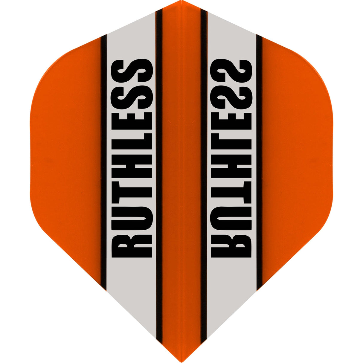Ruthless - Clear Panel - Dart Flights - 100 Micron - No2 - Std Orange