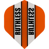 Ruthless - Clear Panel - Dart Flights - 100 Micron - No2 - Std Orange