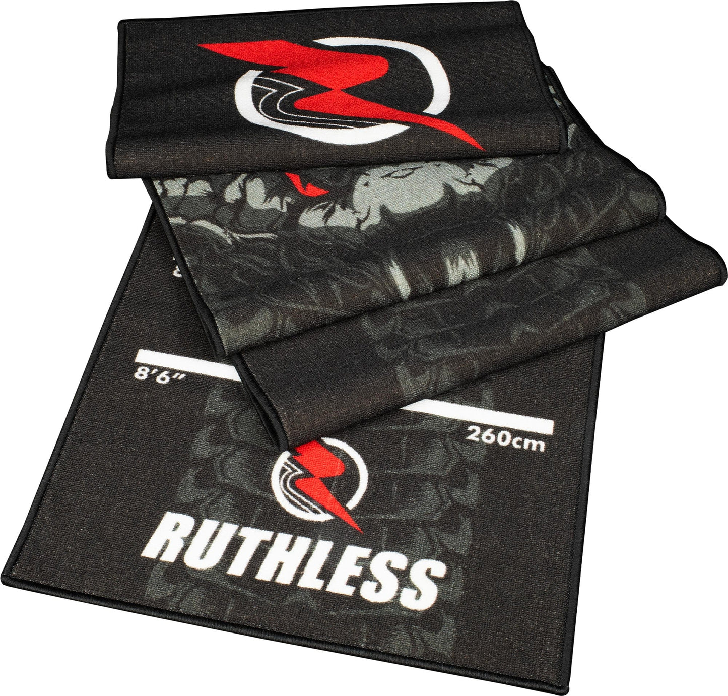 Ruthless Cobra Dart Mat - Carpet Mat - 290 cm x 60cm - Black & Grey