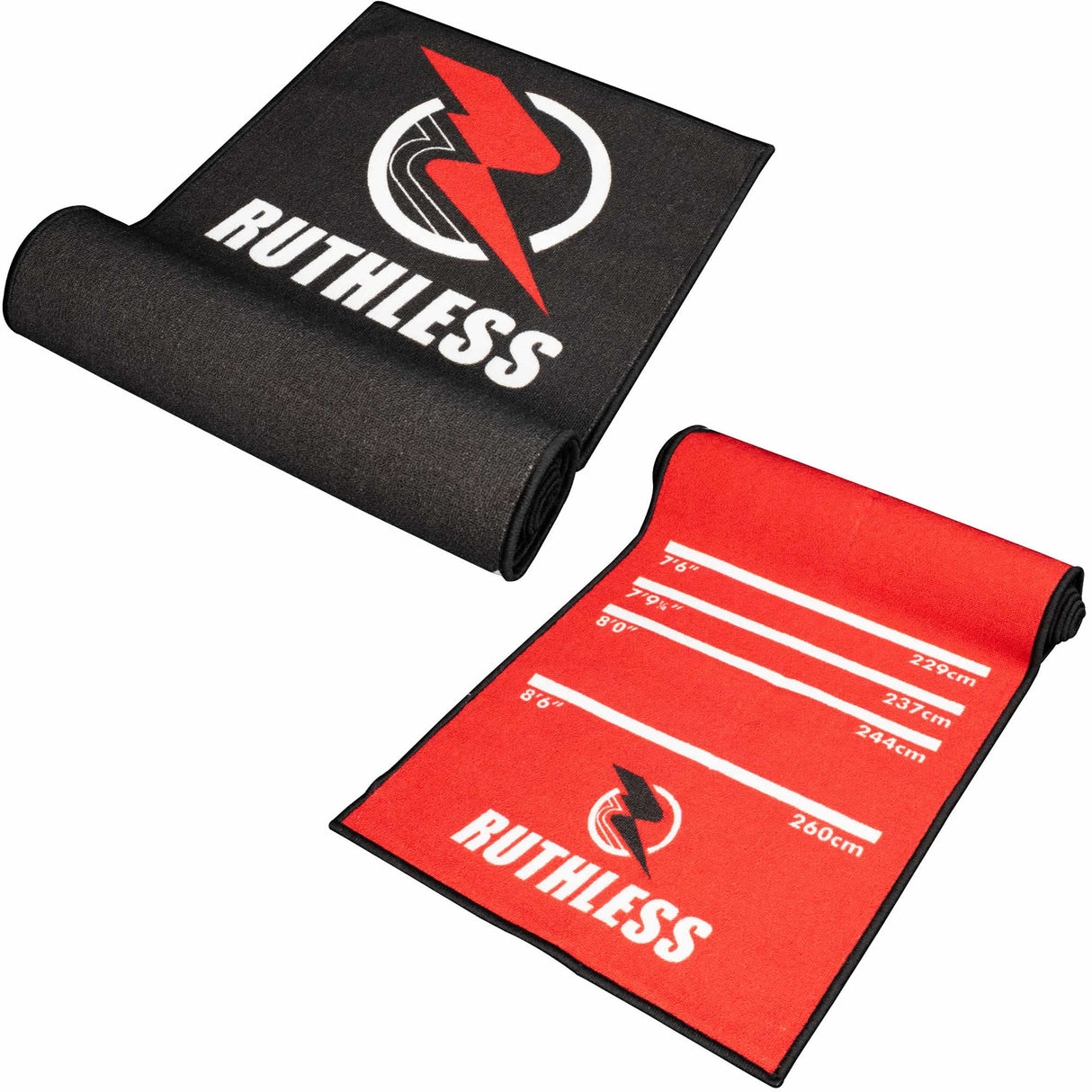 Ruthless RipTorn Dart Mat - Carpet Mat - 290cm x 60cm - Black & Red