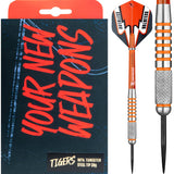 Ruthless Tigers Darts - 90% Steel Tip Tungsten - Front Knurl - 28g 28g