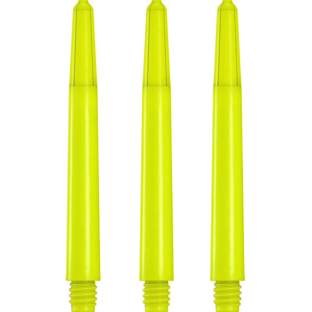 Designa Nylon Shafts - Durable Dart Stems - Neon Yellow Medium