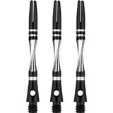 Unicorn Twist Dart Shafts - Aluminium Stems - Black Medium