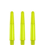 Designa Nylon Shafts - Durable Dart Stems - Neon Yellow Short