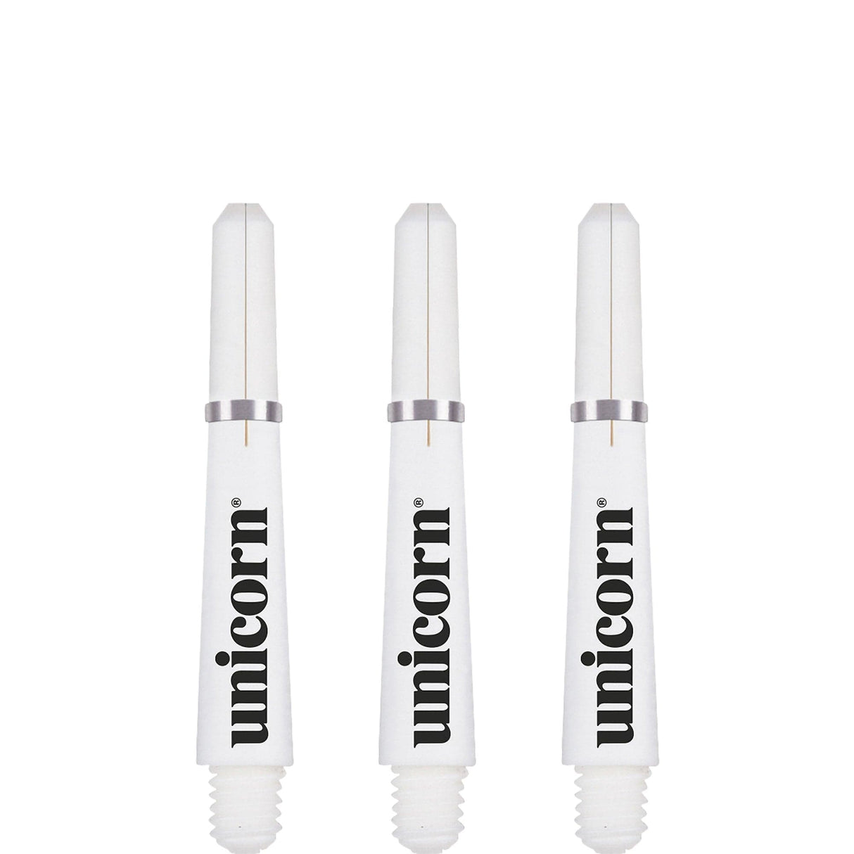 Unicorn Gripper 4 Dart Shafts - White Short