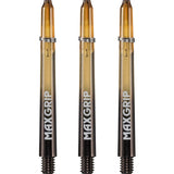 *XQMax Max Grip Shafts - Gradient Dart Stems - Orange Medium