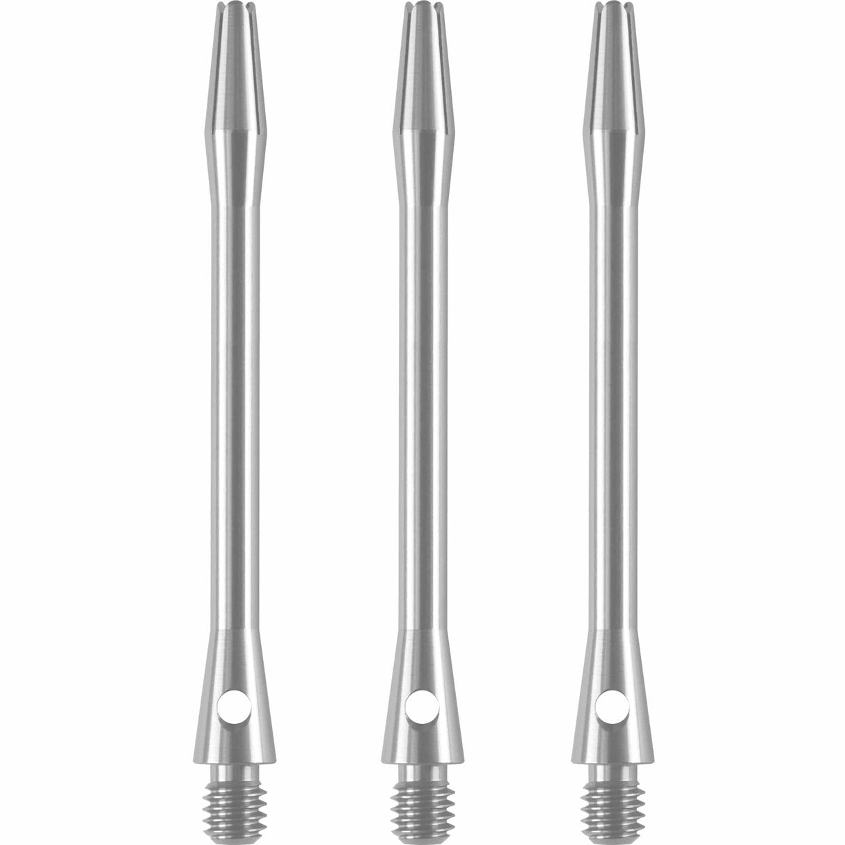 Designa Aluminium Shafts - Metal Dart Stems - Silver Long