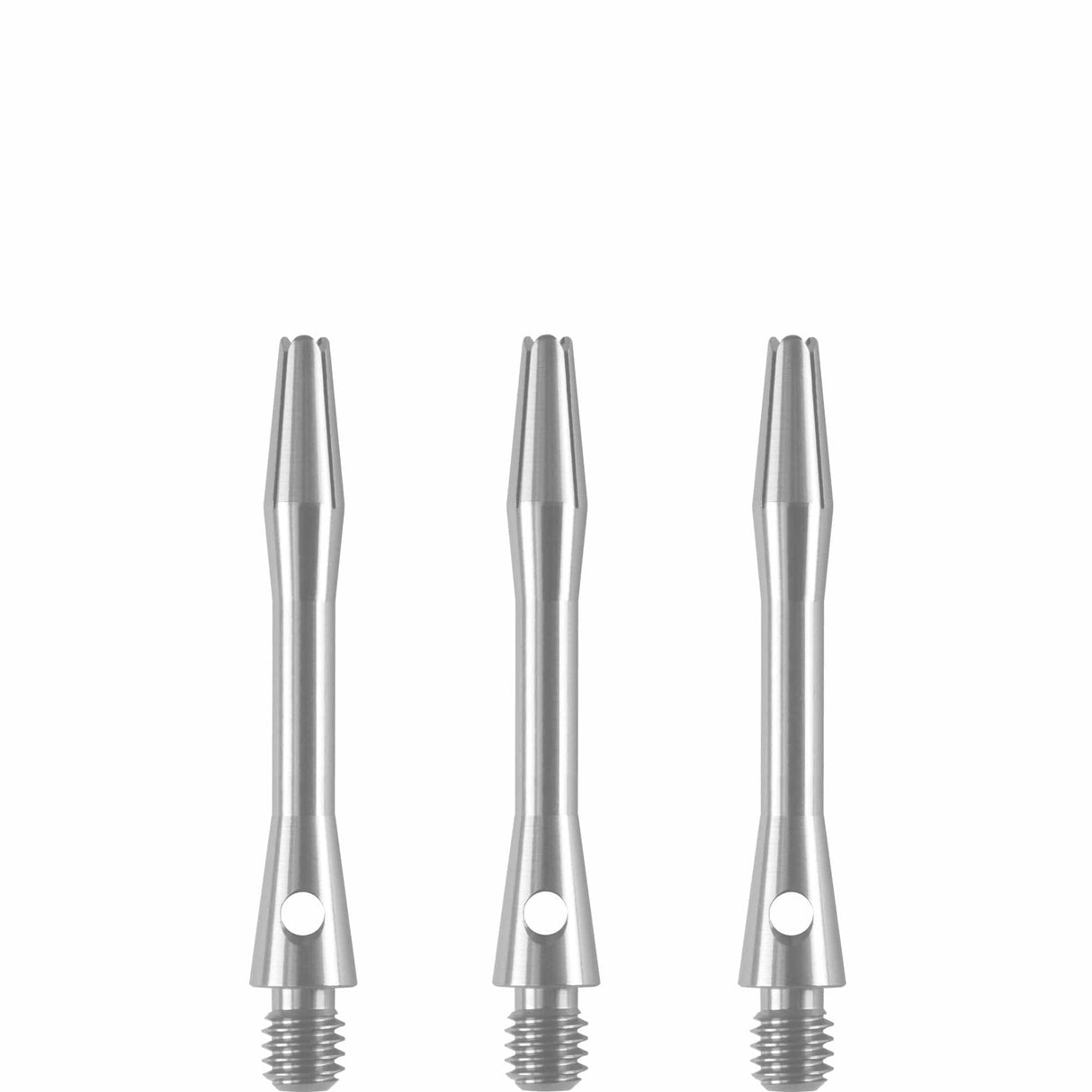 Designa Aluminium Shafts - Metal Dart Stems - Silver Short