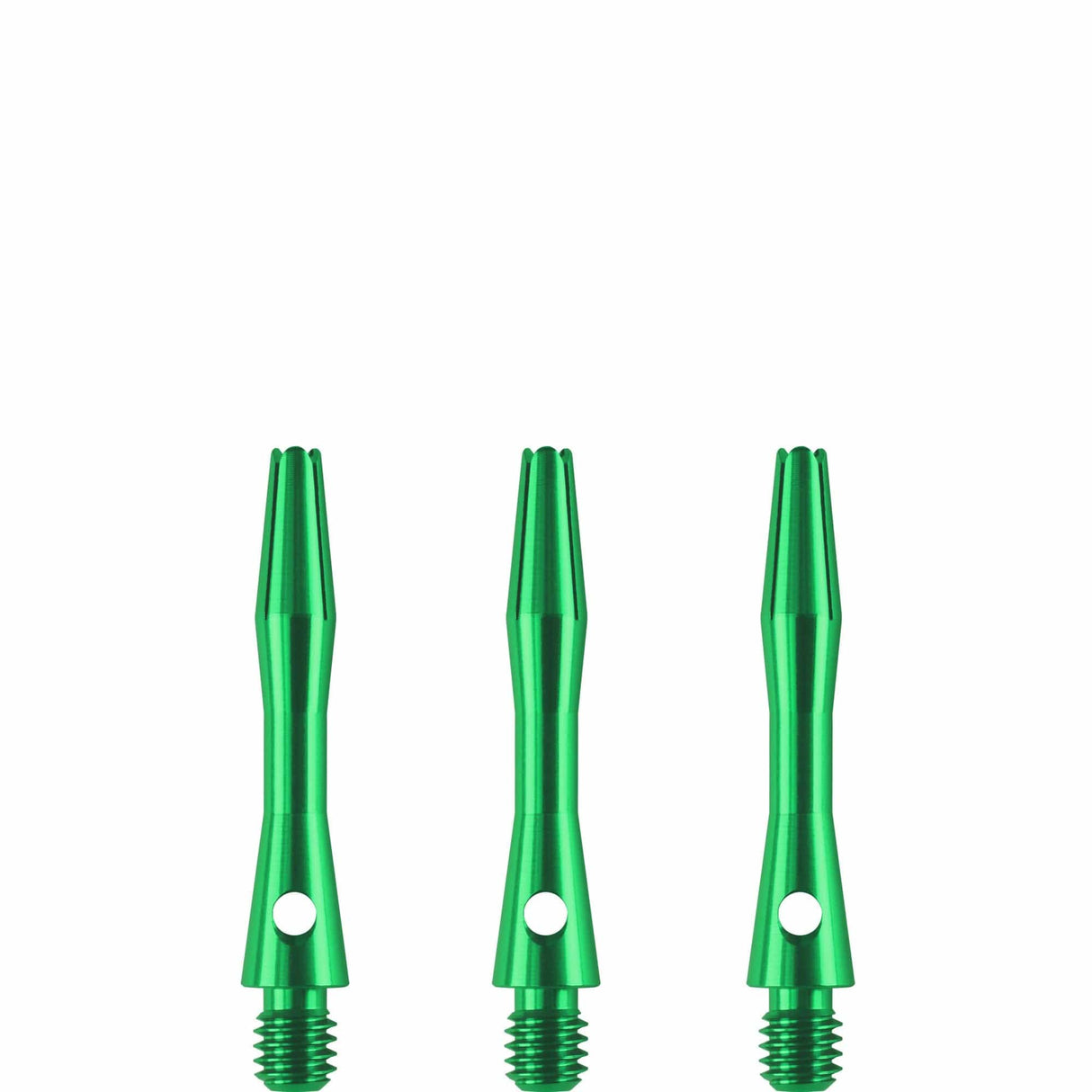 Designa Aluminium Shafts - Metal Dart Stems - Green Extra Short