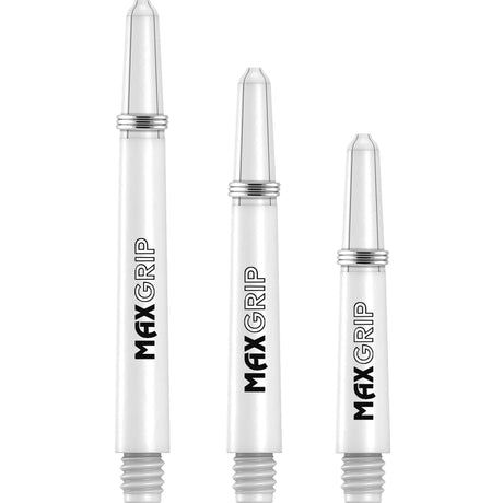 XQMax Max Grip Shafts - Nylon Dart Stems - White