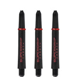 Harrows Supergrip Carbon Dart Shafts - Black & Red Tweenie