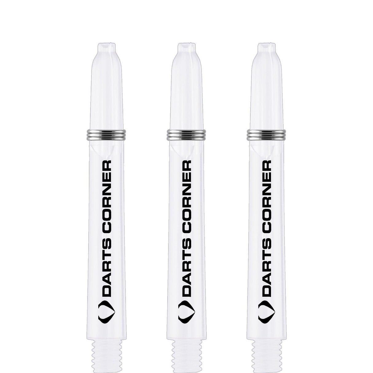 *Darts Corner Polycarbonate Shafts - Dart Stems - Clear Tweenie