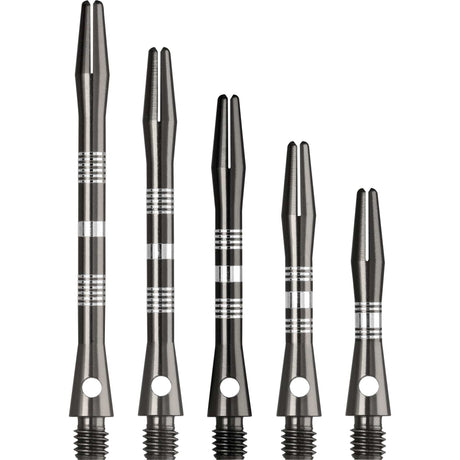 Designa Multiline Aluminium Shafts - Regrooved - Gun Metal