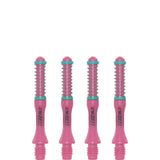 *Cuesoul - Dart Shafts - Tero Flight System - AK7 - Slim - Set of 4 - Pink Cuesoul 32mm
