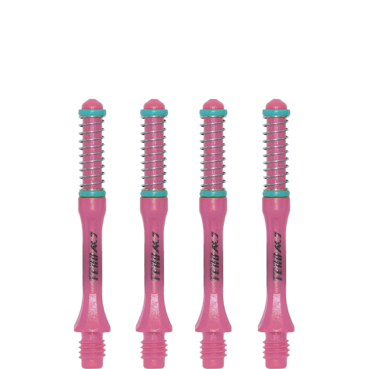 *Cuesoul - Dart Shafts - Tero Flight System - AK7 - Slim - Set of 4 - Pink Cuesoul 37mm