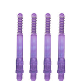 *Cuesoul - Dart Shafts - Tero Flight System - AK7 - Gradient - Standard - Set of 4 - Purple Cuesoul 43.5mm