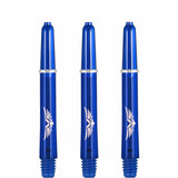 *Shot Eagle Claw Dart Shafts - with Machined Rings - Strong Polycarbonate Stems - Blue Tweenie