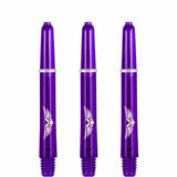 *Shot Eagle Claw Dart Shafts - with Machined Rings - Strong Polycarbonate Stems - Purple Tweenie