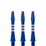 *Shot Pyramid Dart Shafts - Aluminium Anodised - Blue Short
