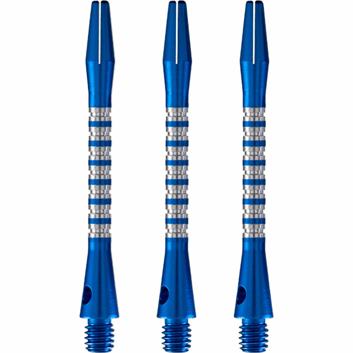*Shot Pyramid Dart Shafts - Aluminium Anodised - Blue Medium